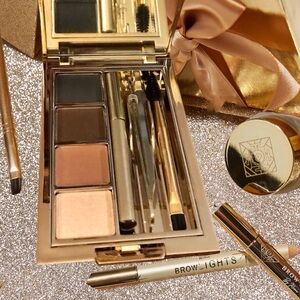 Brow Bar By Reema Bombshell Brow Kit in DARK Powders, Concealer, Pencil + *BNIB